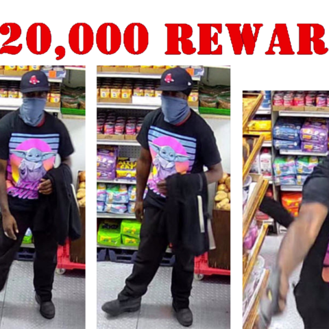 Do you know him? He's wanted for executing a grocery store customer with a point-blank shot to the head - photo licensed by shore news network.