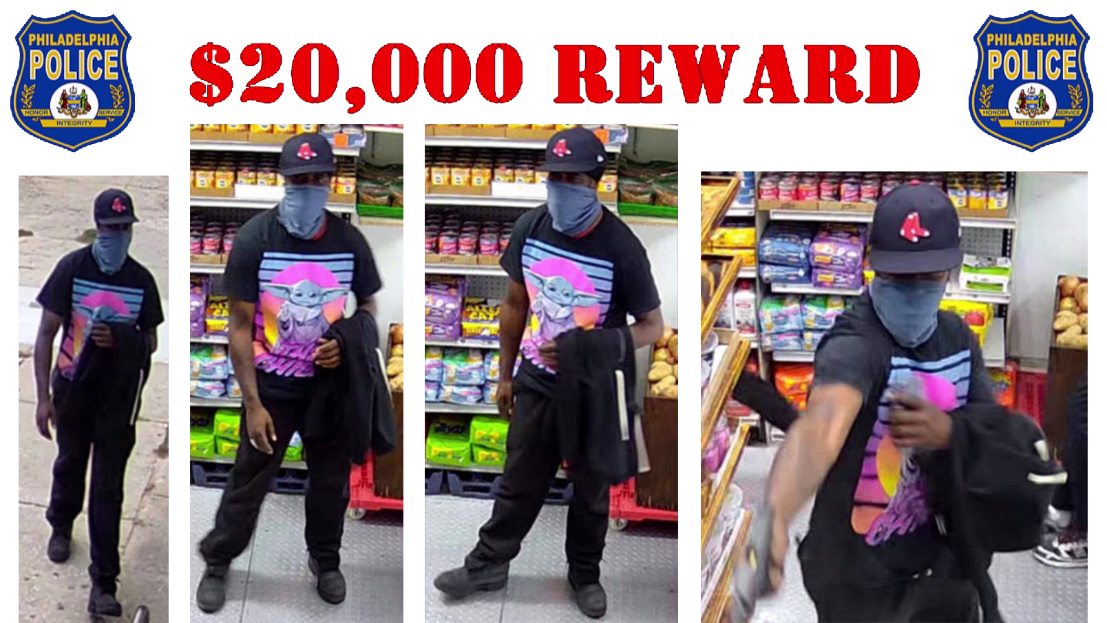 Do you know him? He's wanted for executing a grocery store customer with a point-blank shot to the head