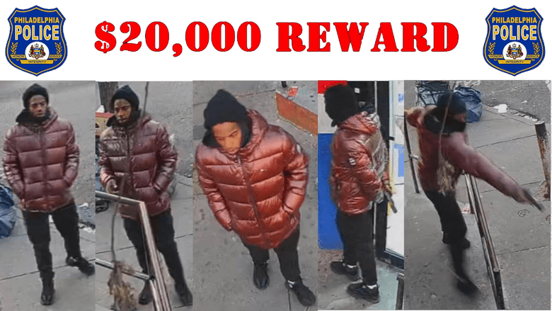 Reward offered for suspect wanted for killing woman execution-style in Philadelphia