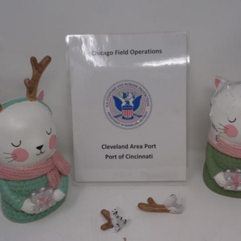 Cbp officers in cincinnati discover meth in sculptures - photo licensed by shore news network.