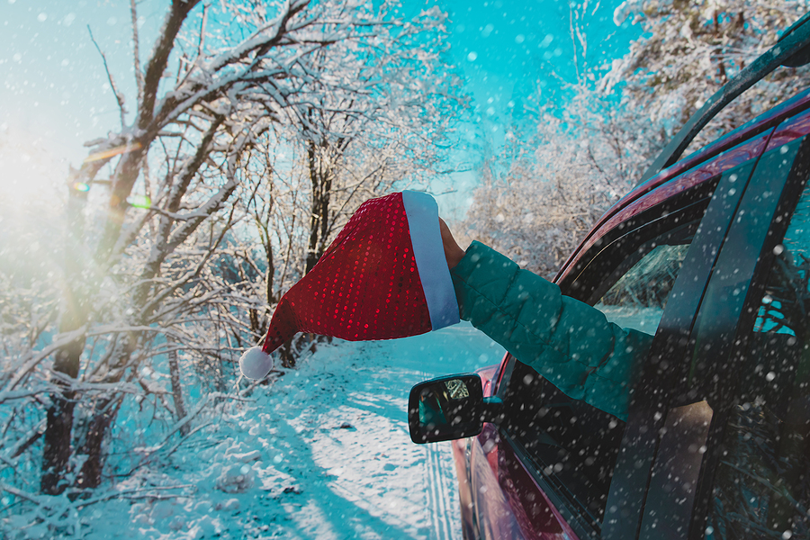 Five tips to ensure your safety during holiday travel, sticking your hand out on snowy road isn't one of them