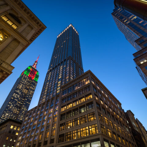 Empire state building unveils holiday pop-up vendors, holiday decorations - photo licensed by shore news network.