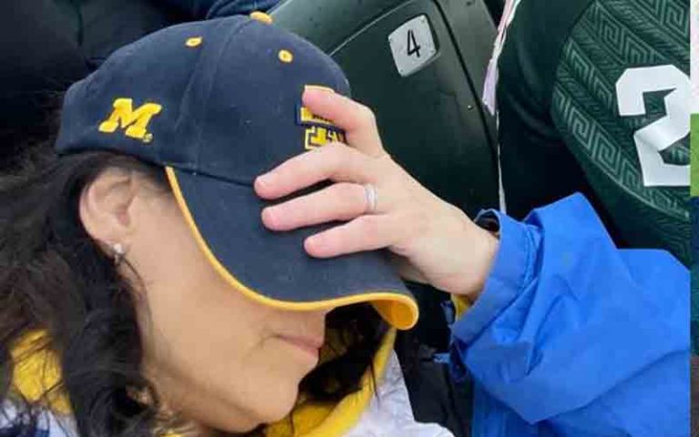 Michigan attorney general apologizes for getting completely hammered at college football game, wheeled out in wheelchair - photo licensed by shore news network.