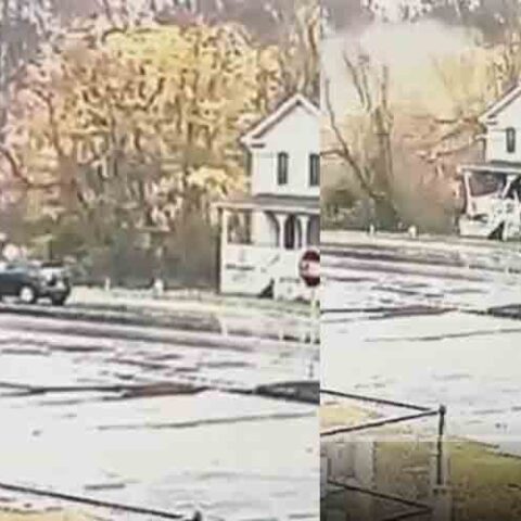 Dump truck crashes through home in egg harbor city - photo licensed by shore news network.