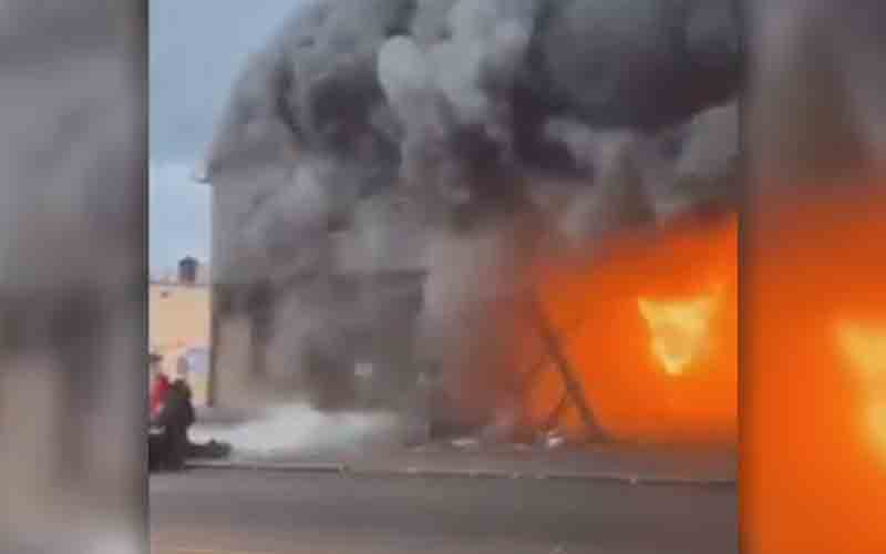 Newark firefighters battle two-alarm fire