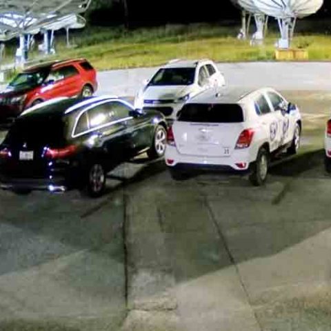 Man charged for halloween damage of news satellite dish that interrupted coverage in panama city - photo licensed by shore news network.