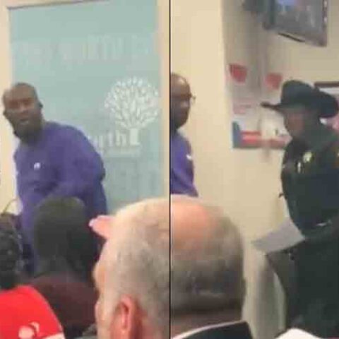 Pro crt speaker threatens violence, 1,000 soldiers, "we're locked and loaded" at school board meeting - photo licensed by shore news network.