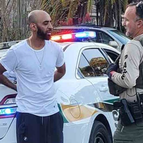 Man charged after nearly striking officer during getaway - photo licensed by shore news network.