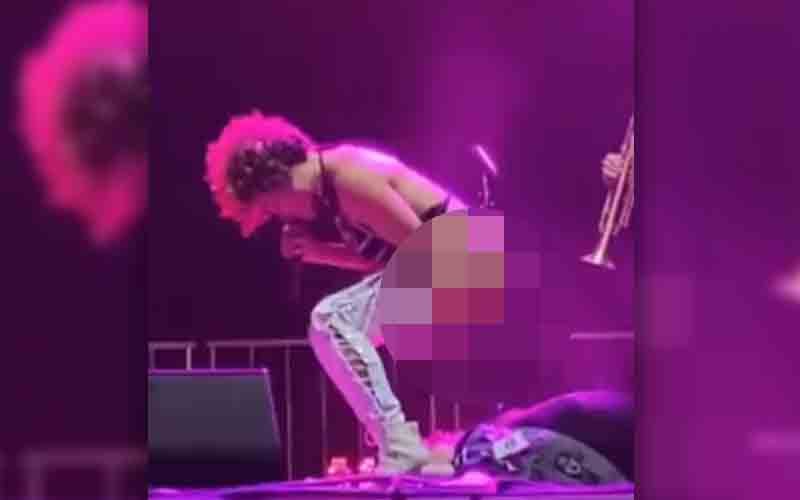 Disgusting: New York singer Sophia Urista urinated on male fan during Daytona concert