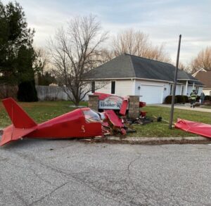 Drunk pilot crash lands his plane in indiana neighborhood