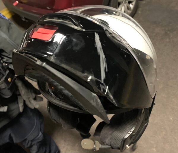 Mesa motorcycle cop injured after rock thrown from bridge