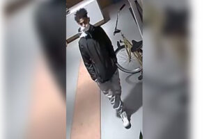 Suspect sought in spaces robbery