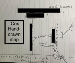 Death row inmate draws map to his dead sister-in-law's body before being executed