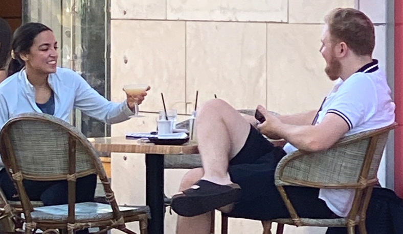 AOC spotted having drinks in Miami while New York City suffers through record-breaking COVID-19 surge