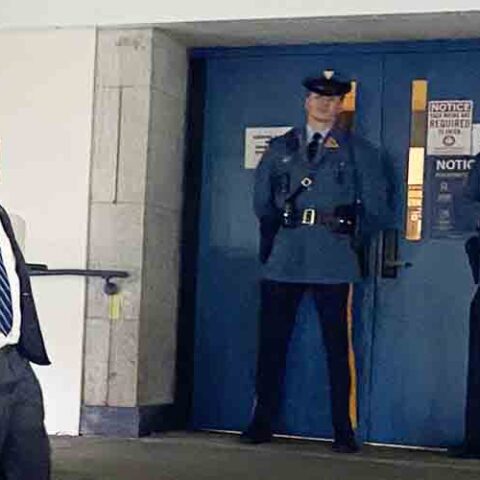 State police block republican legislators from statehouse again over vaccine passport requirement - photo licensed by shore news network.