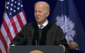 There he goes again, biden once again refers to kamala harris as president harris