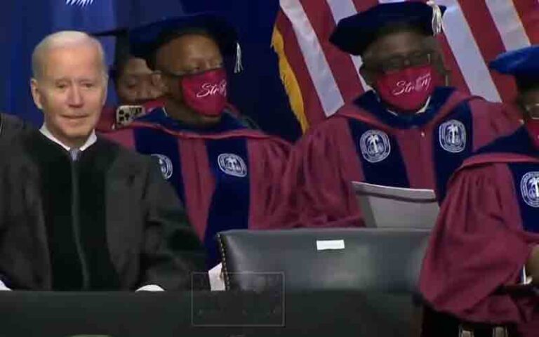 Joe biden calls wearing a face mask a patriotic duty, then doesn't wear his mask - photo licensed by shore news network.