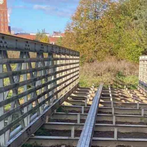 Police find bridge thief who stole 58-foot long bridge - photo licensed by shore news network.