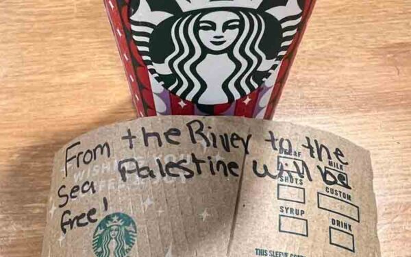 Starbucks barista gives New Jersey jewish woman a personalized message of hate with her latte