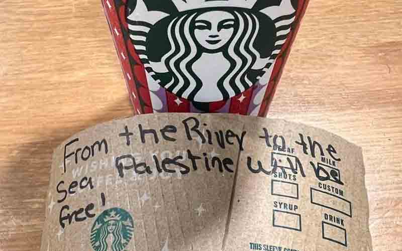 Starbucks barista gives New Jersey jewish woman a personalized message of hate with her latte