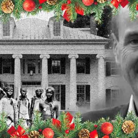 Phil and tammy murphy invite you to visit their mansion built by descendants of slave owner richard stockton for the holidays - photo licensed by shore news network.