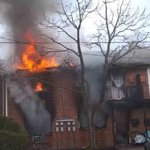 Lakewood apartment fire displaces multiple families - photo licensed by shore news network.