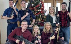 Congressman's holiday family gun photo sends left into a fit of rage claiming insensitivity after school shooting