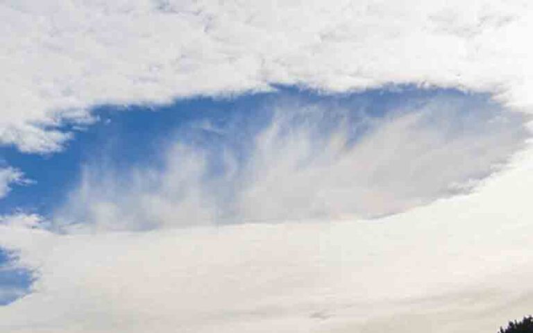 A giant hole opened up in the sky above new york city, what was it? - photo licensed by shore news network.