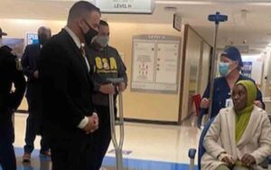 Newark police officer who was shot tuesday released from hospital