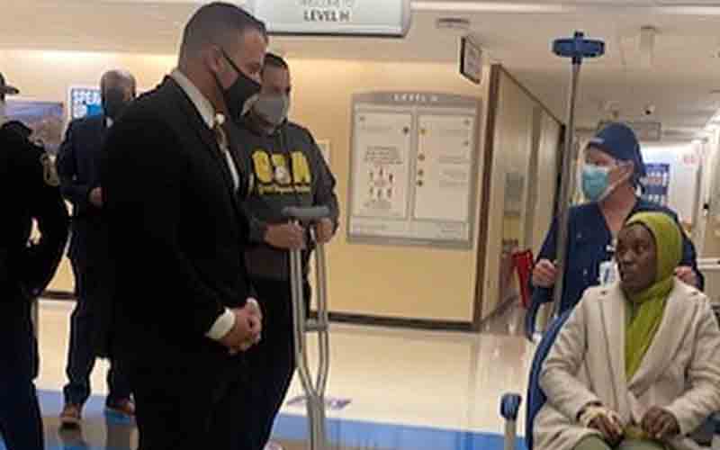 Newark police officer who was shot Tuesday released from hospital