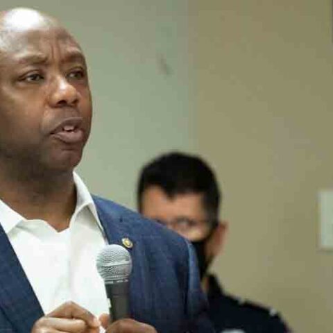 Senator tim scott: last time inflation was this high, i had an afro - photo licensed by shore news network.