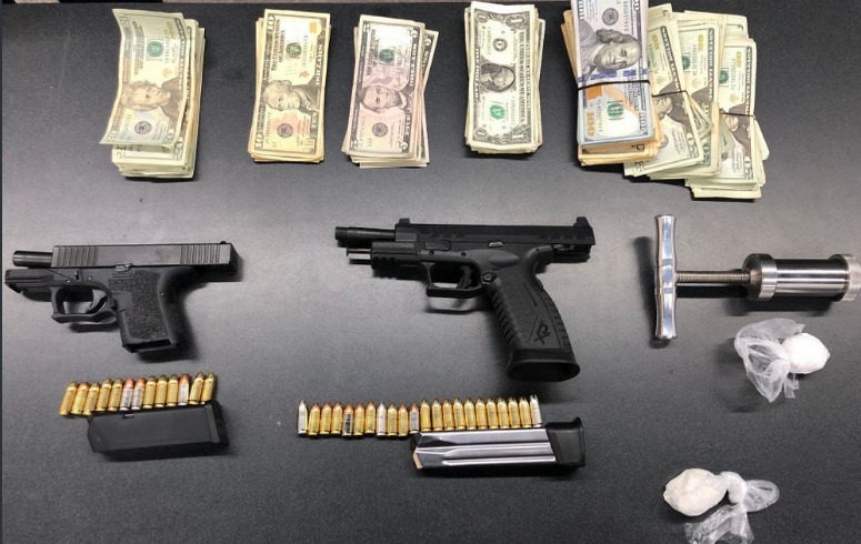 Vehicle Stop in Baltimore Results in Three Arrested and Gun, Drugs and Cash Recovered