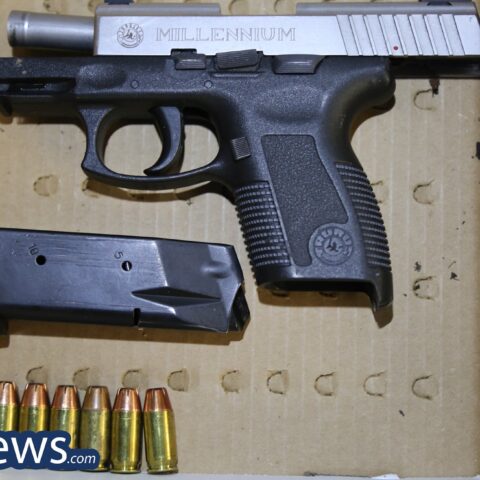 Juvenile arrested on firearm charges following a call for a stolen vehicle - photo licensed by shore news network.