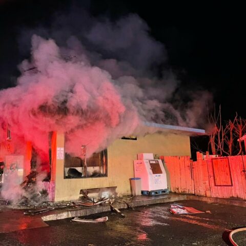 Red bank's towne and country deli destroyed in morning fire - photo licensed by shore news network.