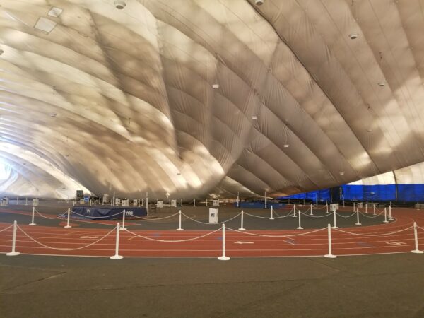 Blizzard partially collapses roof at the Toms River Bubble, Bennett Indoor Athletic Complex