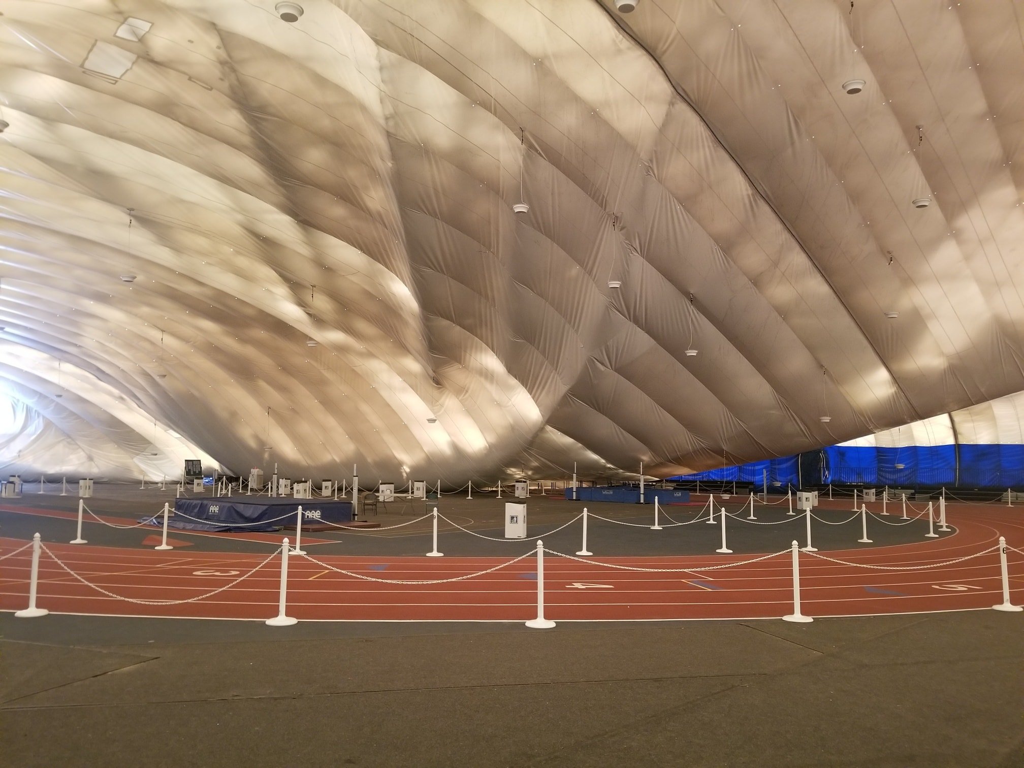 Blizzard partially collapses roof at the Toms River Bubble, Bennett Indoor Athletic Complex