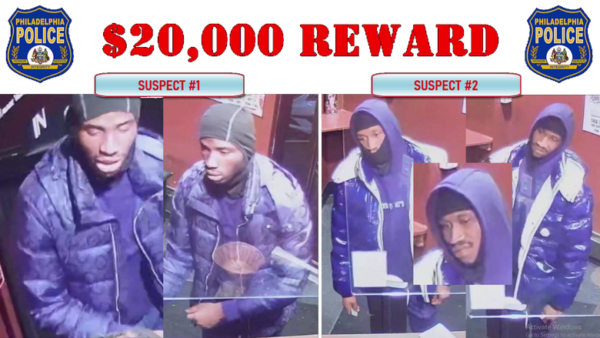 Suspects wanted for double murder in Philadelphia