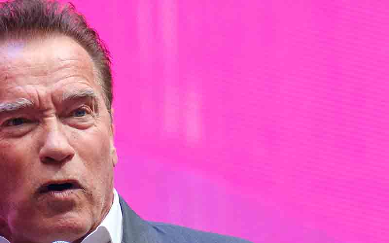 Climate activist Arnold Schwarzenegger terminates Prius with his huge SUV during Sunset Blvd. crash