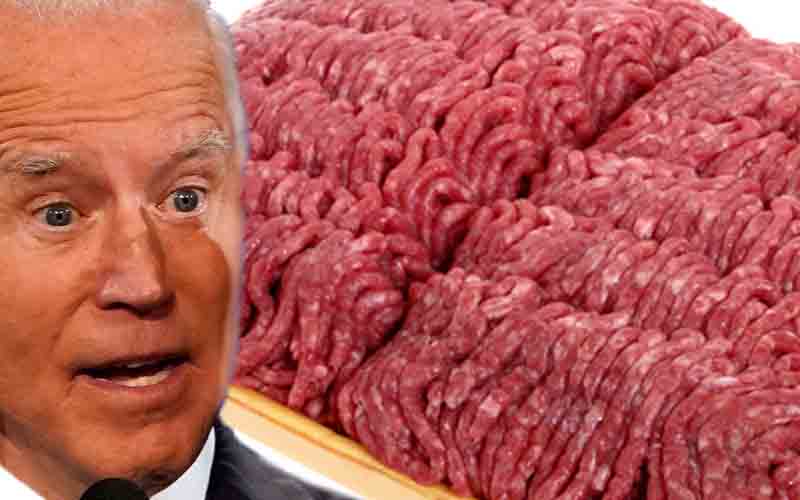 President Joe Biden shocked to learn ground beef now costs over $5 per pound
