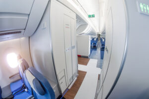 Newborn abandoned in airplane toilet bin, alleged mother arrested