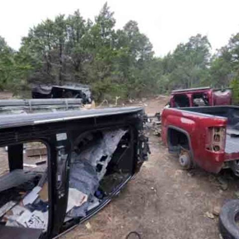 Dallas police discover major chop shop hidden in woods - photo licensed by shore news network.