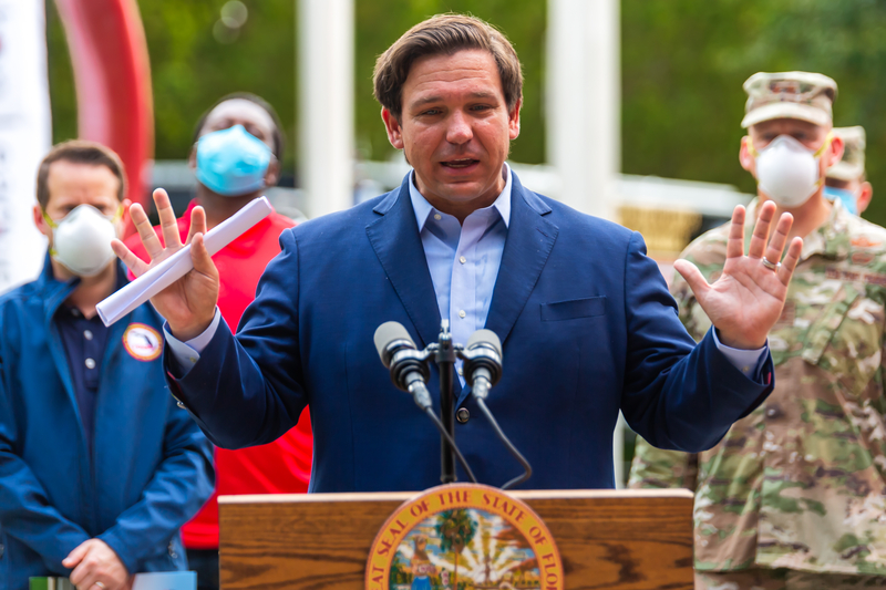 DeSantis said the left treats COVID-19 viral treatments like voodoo and don't believe in the treatment
