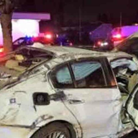 Dui driver fled cops, crashed; officers pulled passenger from burning vehicle - photo licensed by shore news network.