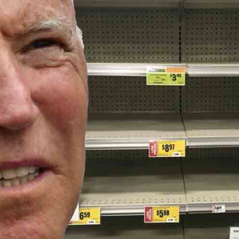 Instead of mean tweets, america now has #bareshelvesbiden as twitter hashtag trends - photo licensed by shore news network.
