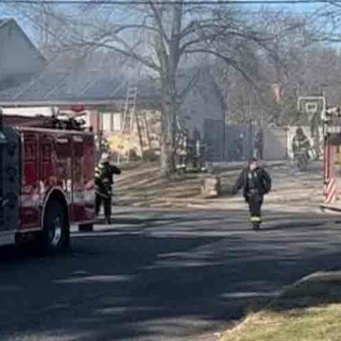 Cherry hill firefighters contain garage fire - photo licensed by shore news network.