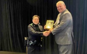 Female officer recognized as dallas "officer of the month"