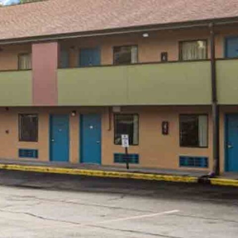 Pool of blood outside motel room leads police to mutilated, murdered woman's body - photo licensed by shore news network.