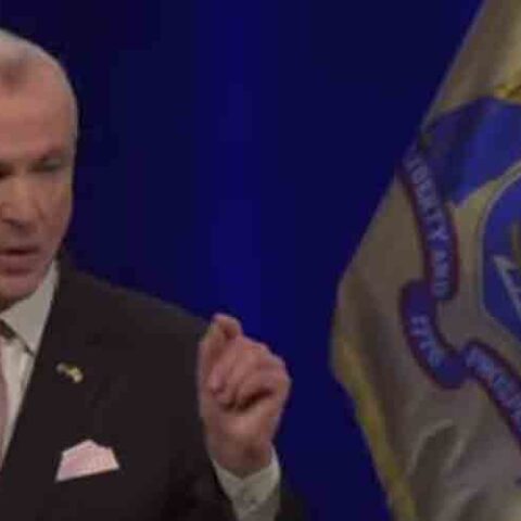 Phil murphy takes a shot at the right, shouting about how much you love your country is no substitute for showing it - photo licensed by shore news network.