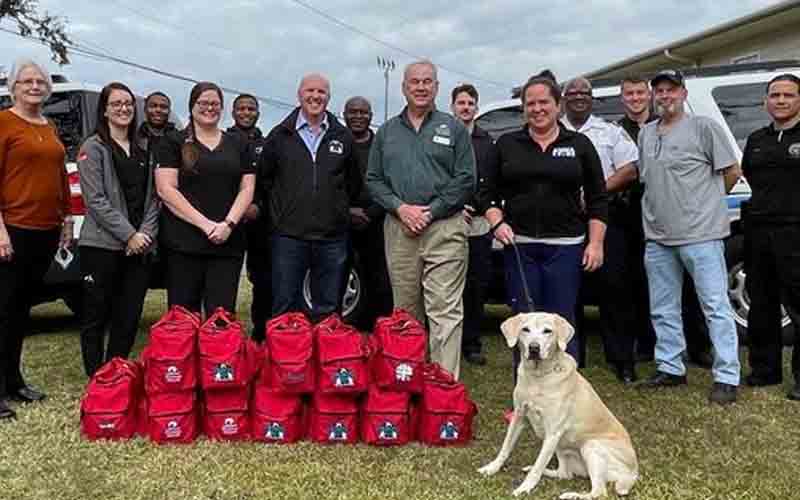 New Orleans Police Department receives donation of doggie first aid kits to serve community
