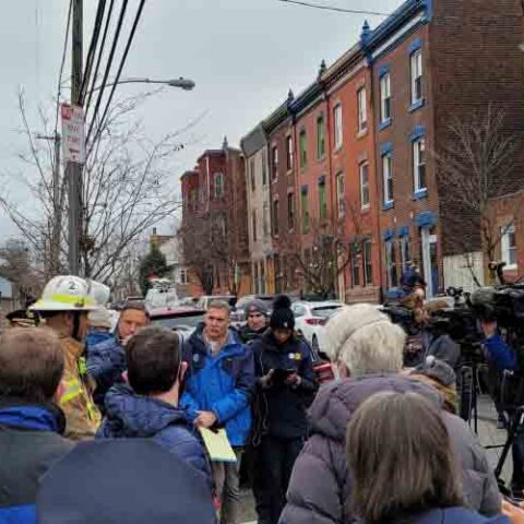 At least 13 feared dead in philadelphia row house fire - photo licensed by shore news network.